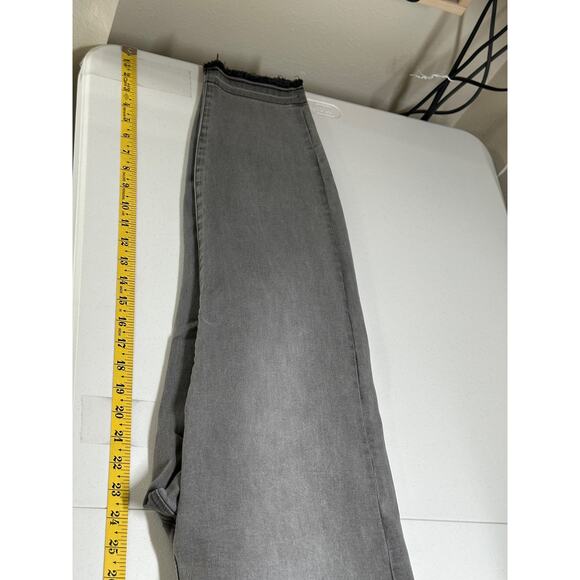 Liverpool Jeans Womens 16 Gray Avery Skinny Crop Stretch Grunge‎ Concert Rock - Picture 9 of 9